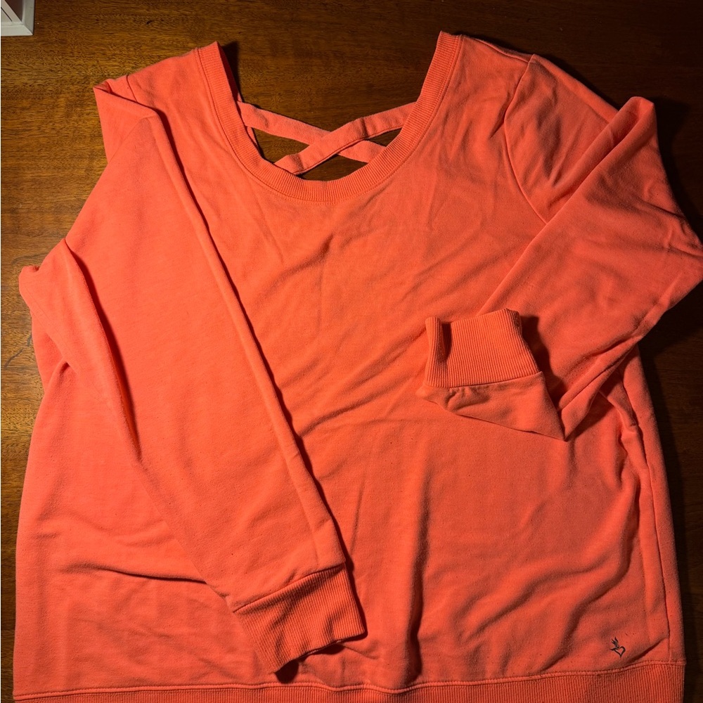 Vibrantly coral Torrid super soft sweater